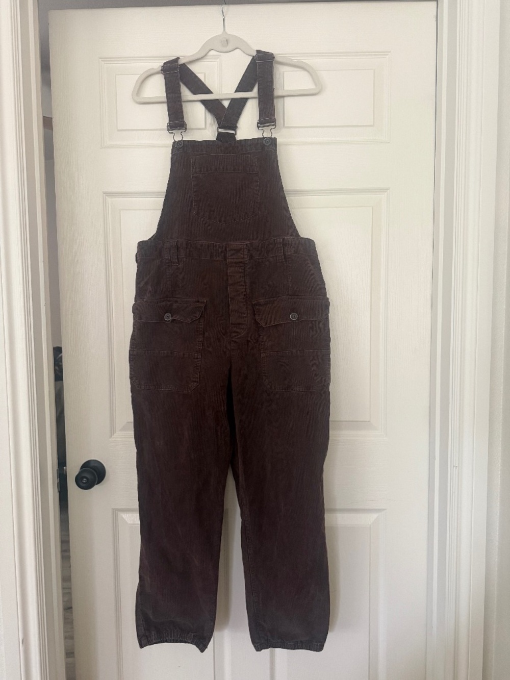 We The Free Brown Corduroy Overalls Medium